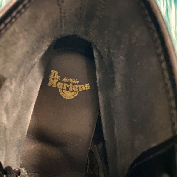 DR Martens AirWair 1460 SMOOTH LEATHER PLATFORM BOOTS-Unisex, Black, Sz 6/7 - Picture 4 of 14